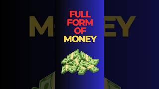 #english #funnyphrases #words Full Form Of MONEY