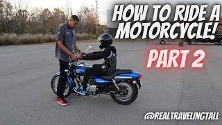 Learn How To Ride A Motorcycle! This Is The Hardest Part To Teach!