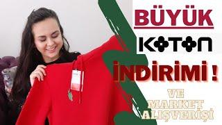 Koton Büyük  indirim Alışverişi  ve Market Alışverişi   Alışveriş Videosu