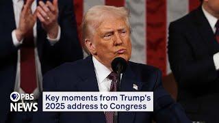 WATCH: Key moments from Trump's 2025 address to Congress