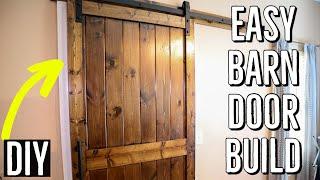 How to Make & Install a Barn Door | EASY!