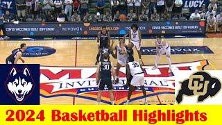 Colorado vs #2 UConn Basketball Game Highlights 11 26 2024