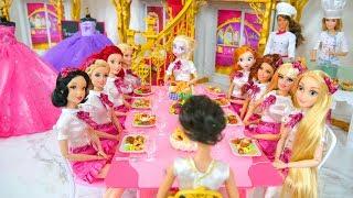 Royal School life of Princess Dolls & Barbie Prinzessin Schule École de princesse boneka Barbie