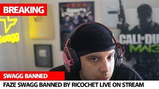 Faze Swagg banned live on stream