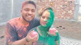 couple holi Masti vlogs 