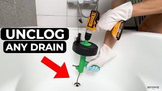 How To Use A Snake Drain - Unclog any drain in under 5 mins