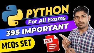 Python MCQ Questions and answers | MCQs Question PDF for competitive exams like TCS, O level