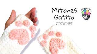 MITONES GATITO a Crochet / ESTAMBRITO ART