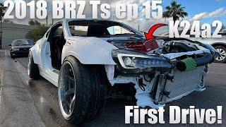 2018 BRZ TS Build ep. 15,  The BRZ goes for its first drive!