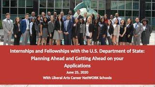 Internships and Fellowship with the U.S. Department of State: Planning Ahead and Getting Ahead