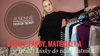 Jesenné fashion trendy - farby, strihy, materiály a trendy kúsky do vášho šatníka