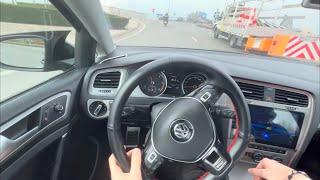 4k Pov drive from university to home in my 2014 vw golf mk7 1.6 TDI (HIGHWAY/ TOWN DRIVE)