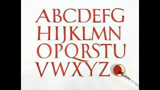 Roman Capitals Alphabet Calligraphy