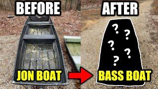 CHEAP JON BOAT to BASS BOAT Build (UNDER $500) It's COMPLETE!