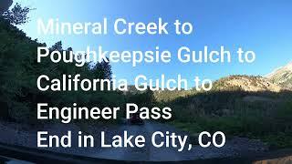 Mineral Creek, Poughkeepsie Gulch, California Gulch, Engineer Pass Colorado Jeep Rubicon Trip