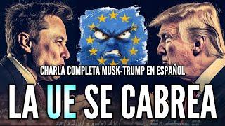 Europa AMENAZA con CENSURAR "X". Sigue AQUÍ la CHARLA entre MUSK y TRUMP para JUZGAR por TI MISMO