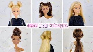 6 CUTE Barbie Hairstyles!! #3