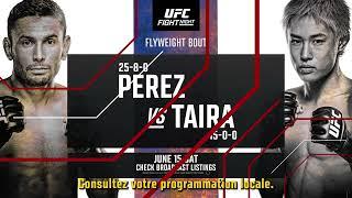 Bande-annonce de l'UFC Vegas 93 : Perez vs Taira (0:30)