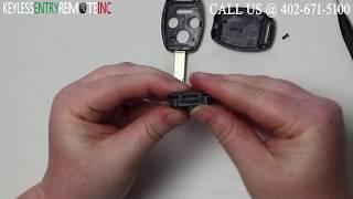 How To Replace A Honda Accord Key Fob Battery 2008 - 2014 FCCID: KR55WK49308