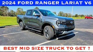 2024 Ford Ranger Lariat 2.7L V6 4X4 - POV Review & Test Drive - Best Mid Size Truck in Its Segment?