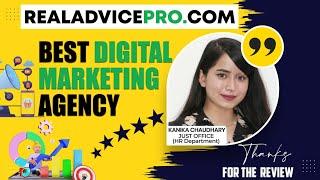 RealadvicePro Digital Marketing Agency - Client testimonial Video