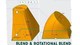 BLEND & ROTATIONAL BLEND IN CREO 4.0/5.0/6.0