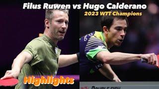 Ruwen Filus vs Hugo Calderano | 2023 WTT Champions Xinxiang (Ms-R16) Highlights