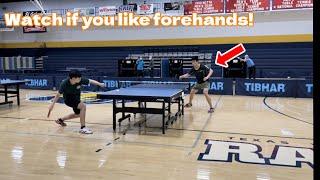 Biggest Forehands EVER | College Table Tennis Divisionals