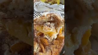 BISQUICK PEACH COBBLER - full recipe in the caption