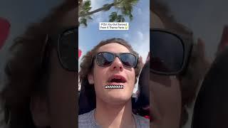 POV: You Got Banned From 4 Theme Parks and am Depressed About it… #Funny #Rollercoaster #Shorts