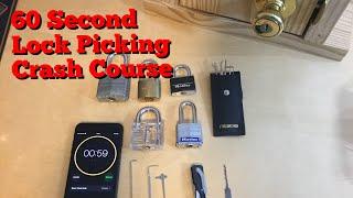 How to Pick a Lock   60 Second Crash Course - Raking Method