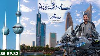 WELCOME TO KUWAIT | S05 EP.33 | PAKISTANI-INDIAN COMMUNITY | PAKISTAN TO SAUDI ARABIA MOTORCYCLE