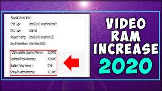 INCREASE DEDICATED VIDEO RAM (2020) - ONLY WORKING FOR INTEL HD GRAPHICS!