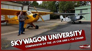 Comparing the J3 Cub to the L16 Champ