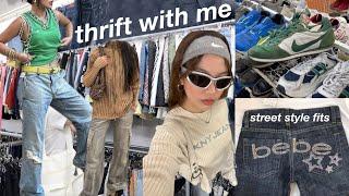 THRIFT WITH ME + HAUL  (best ukay streetwear trip)