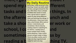 My Daily Routine | Improve your English | #begginers  #english