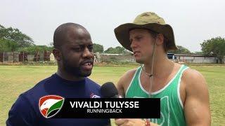 EAFL Falcons vs Team India   Day 2   Runningback   Vivaldi Tulysse