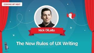 The New Rules of UX Writing with NICK DILALLO — SmashingConf New York 2024