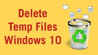 How to delete temporary files in windows 10