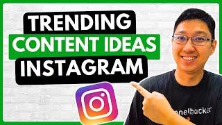 How to Find Content Ideas Inspiration On Instagram  | Using Instagram App Only