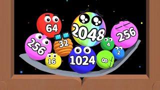 Merge Balls - 2048 Puzzle (Draw To Merge)