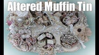 Altered Muffin Tin for Doreen | OohLaLa Vintage Treasures