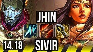 JHIN & Lux vs SIVIR & Lulu (ADC) | 66% winrate, 11/3/13 | NA Master | 14.18