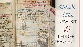 Show & Tell, New Journal Kit & Easy Vintage Ledger Journal Paper Project