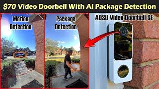 $70 Video Doorbell With AI Package Detection | AOSU Video Doorbell SE