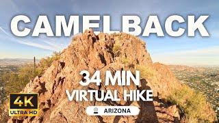 [4K] Camelback Mountain Ascent - Virtual Hike in Arizona