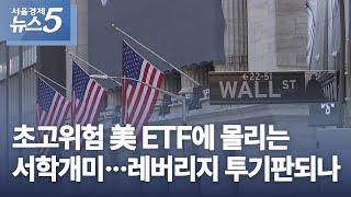 초고위험 美 ETF에 몰리는 서학개미...레버리지 투기판되나