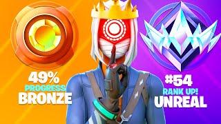 Bronze to UNREAL SOLO Ranked SPEEDRUN (Season 3 Fortnite)