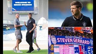 Breaking News -  Steven Gerrard arrives at Ibrox ahead of Bury friendly