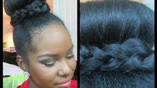 Easy Holiday Bun w/ a Braid + Collab w/ "OneUniqueTruLady"